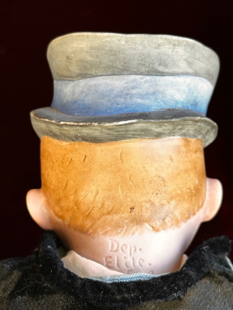 Antique German Max Handwerck U.S. 1 Elite Googly Uncle Sam Bisque Character Doll
