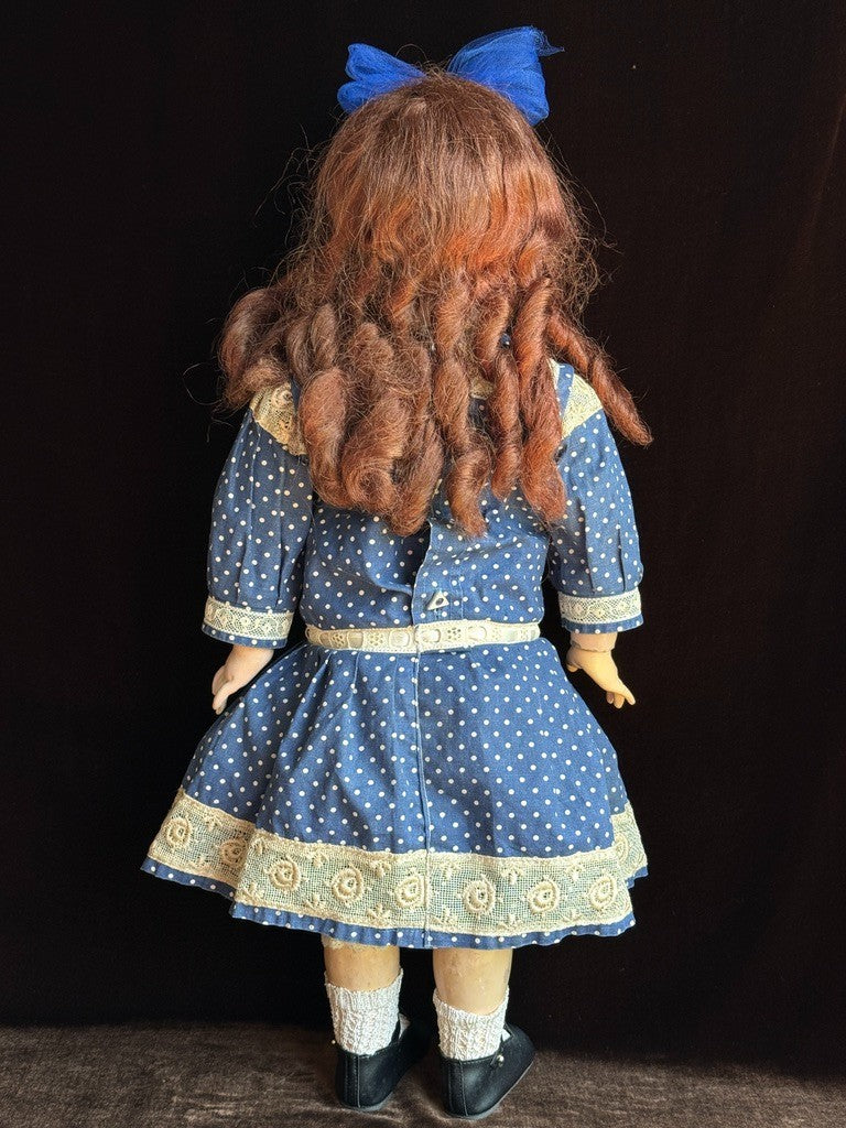 Antique German 24” Simon Halbig WSK Wiesenthal Schindel Kallenberg Bisque Doll