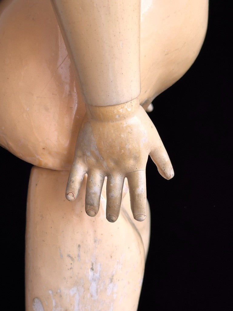 Large Antique German 31” Early Heinrich Handwerck 79 Bisque Head Doll