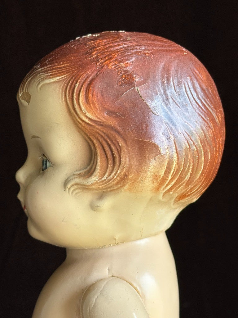 Unmarked Vintage American 17” Patsy Lou Composition Doll