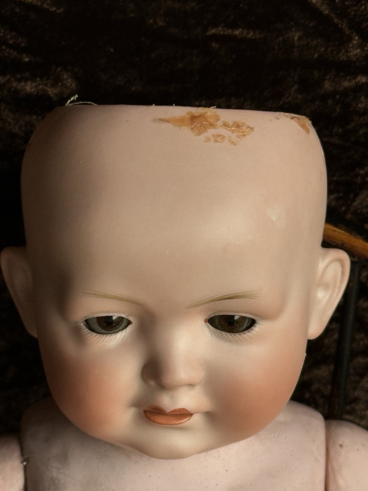 Antique German 13.5” Bahr & Proschild 585 Bisque Head Baby Doll