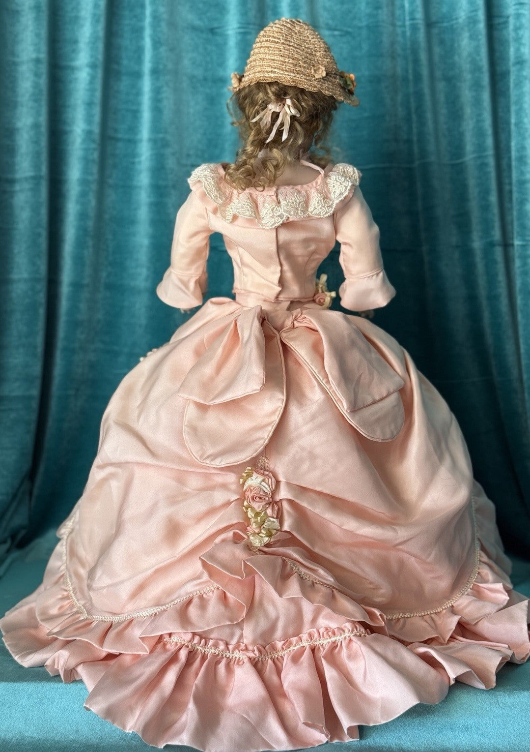 Vintage Artist Porcelain 20” Reproduction of Antique French Fashion FG Doll