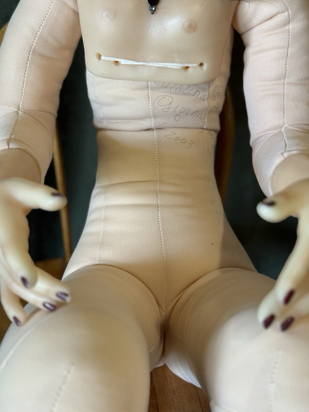 OOAK (?) Collectible Lifelike 48” Wax (?) Doll “Catalina” by Juanita Montoya