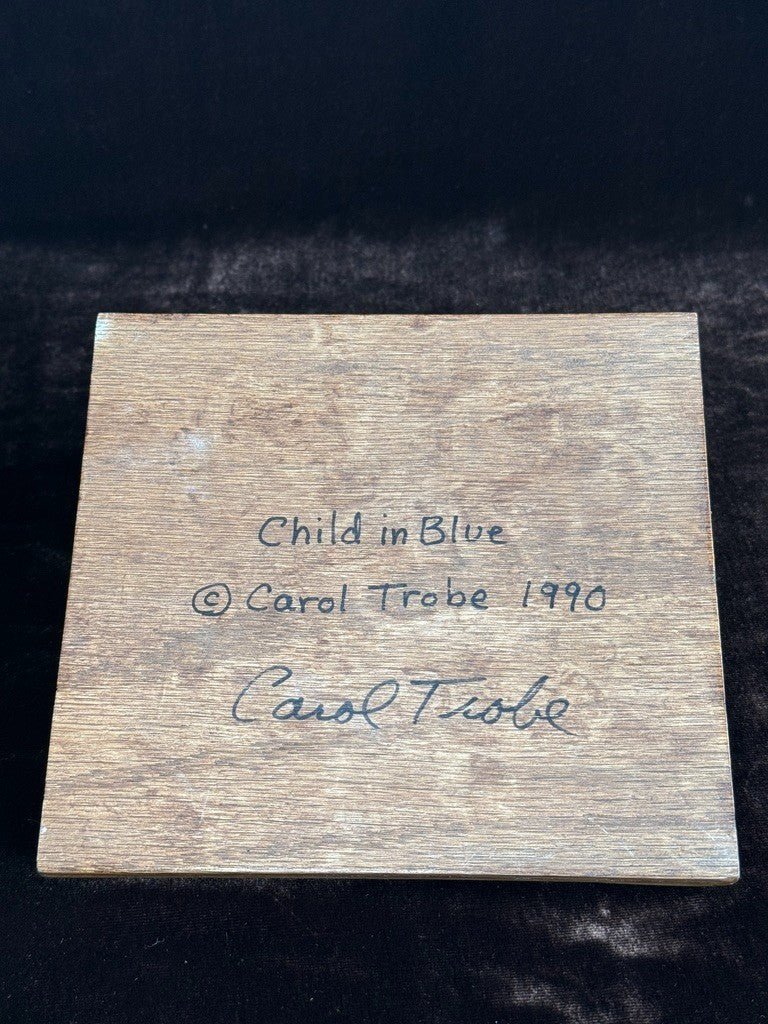 OOAK 18" Artist Carol Trobe Sculpted Polymer Clay Girl Doll