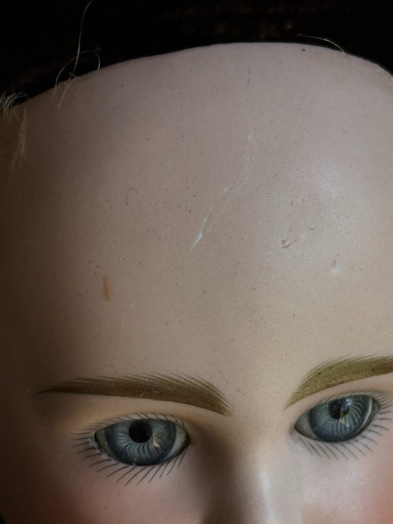Antique German 14.75” Kestner A.T. Type Straight Wrist Bisque Head Boy Doll