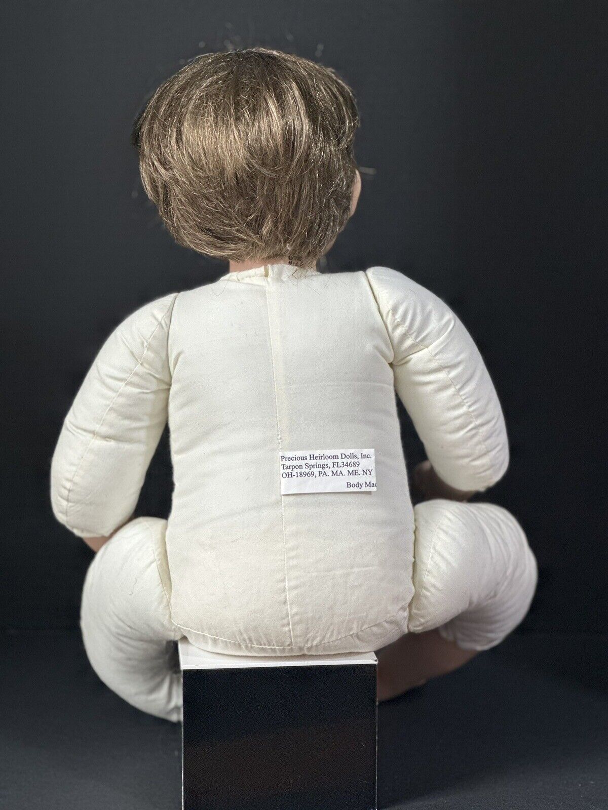 Collectible Porcelain 22” Doll “Bubba Bo Slugger” by Fayzah Spanos LE 1000