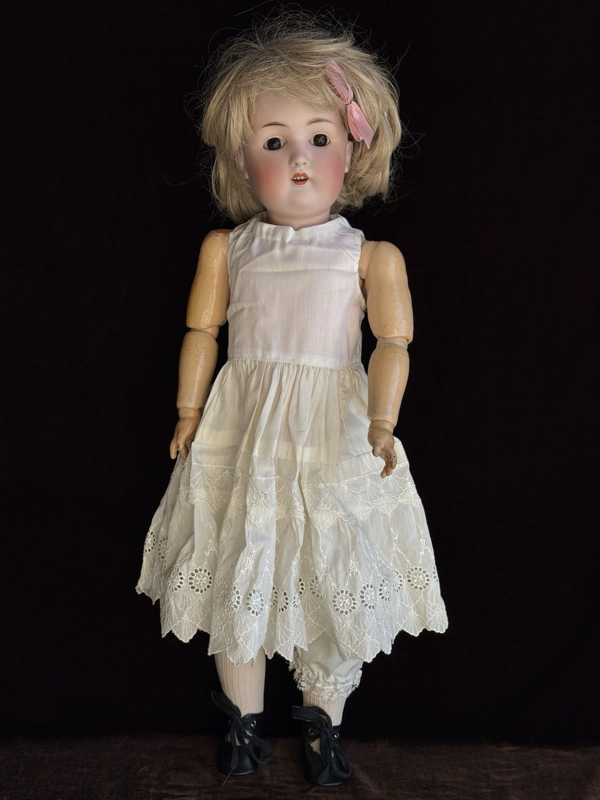 Antique German 23” Kestner 168 Bisque Head Doll