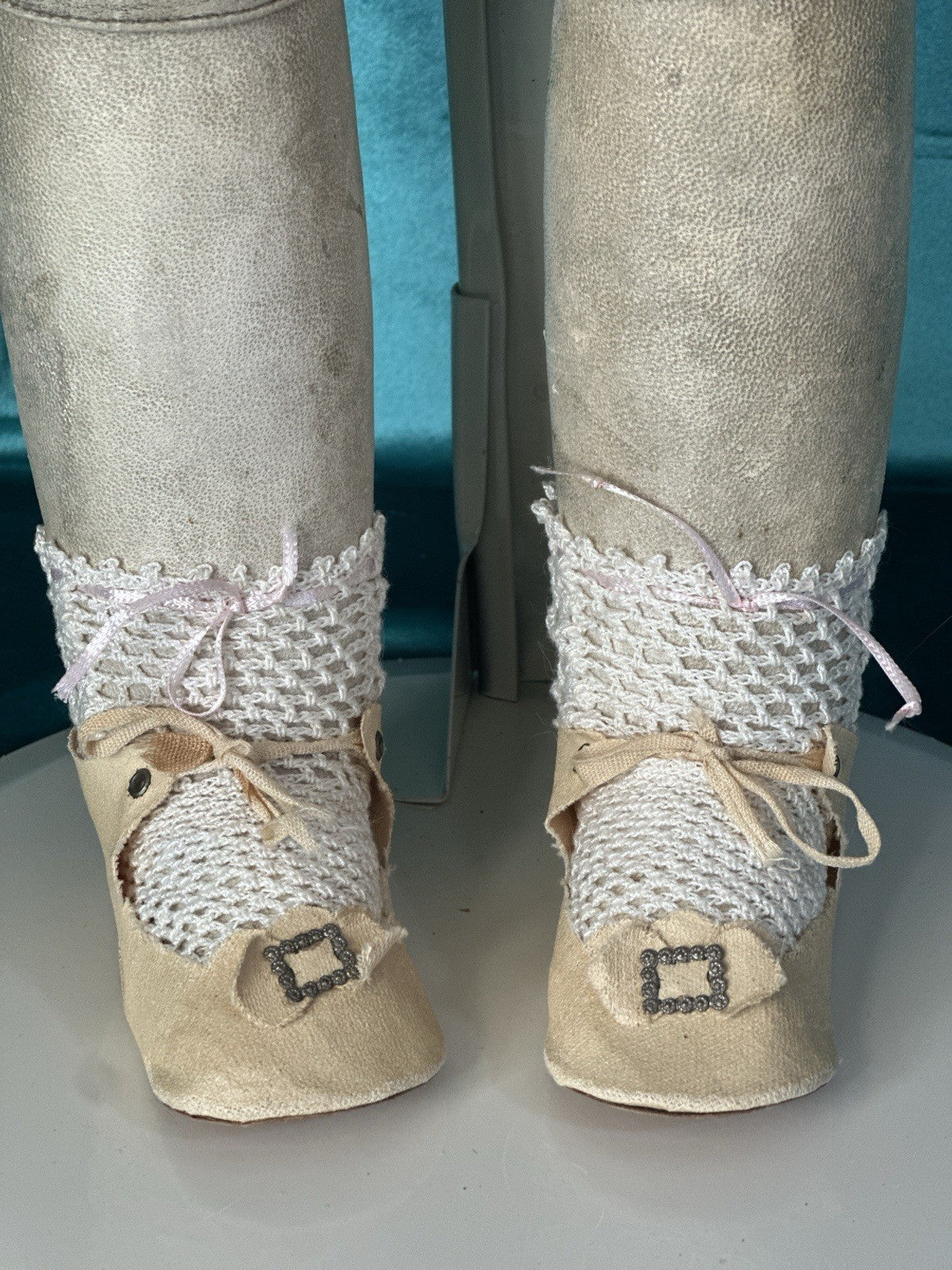 Antique German Heinrich  Handwerck Bisque Head Leather Body 27” Doll Mold 139 31