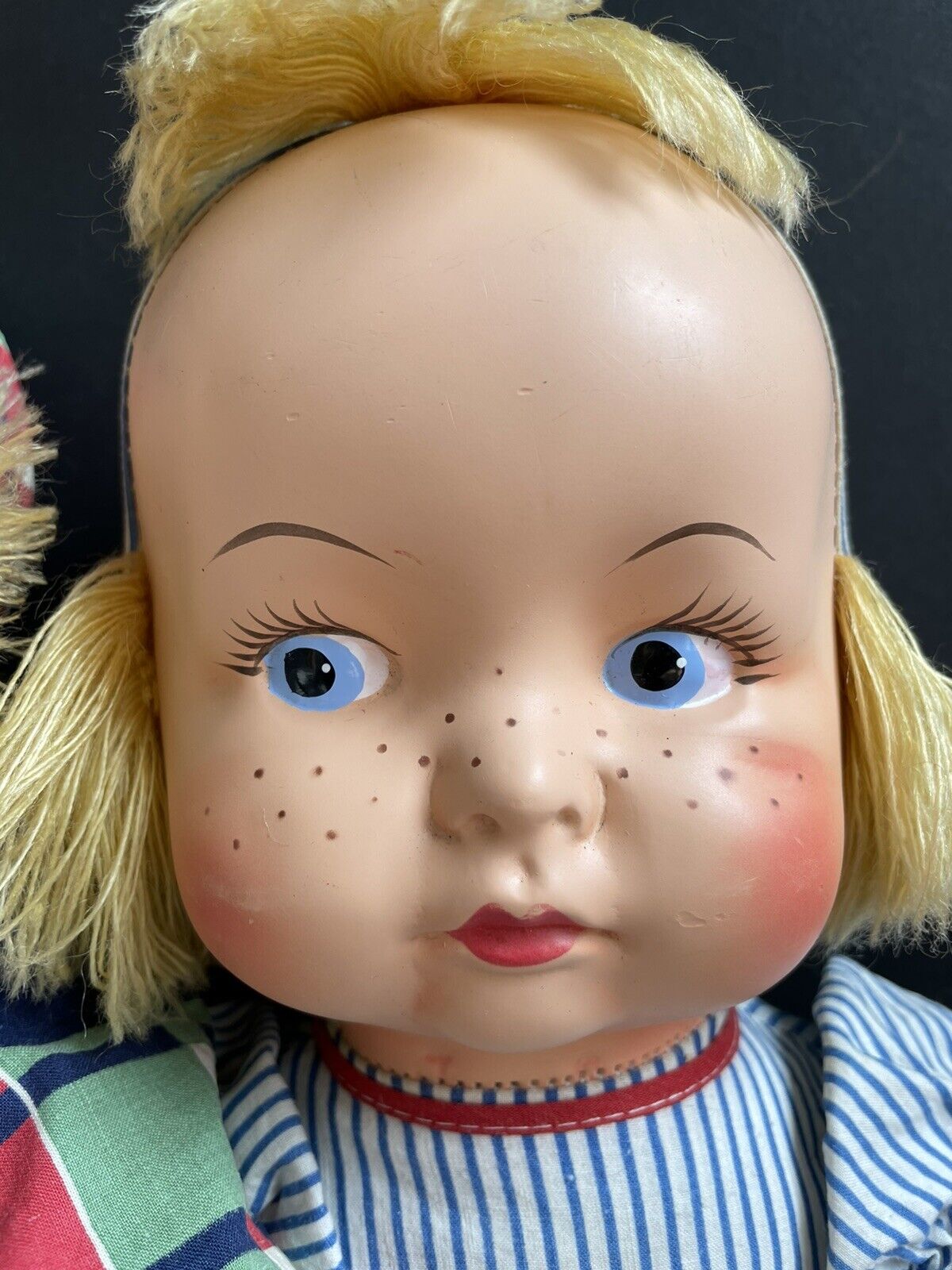 2 GUND MFG. Toy Plush Cloth Dolls Fannie Freckles and Nancy Lou (?)