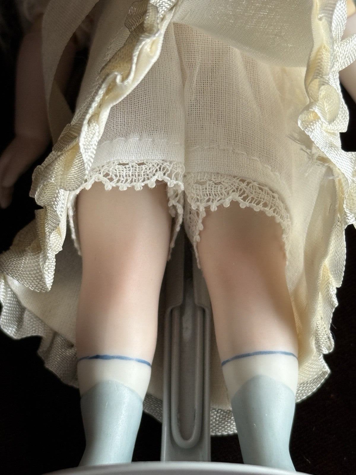 Miniature Darlene Lane 5.75” Porcelain Repro of Antique French Mignonette Doll