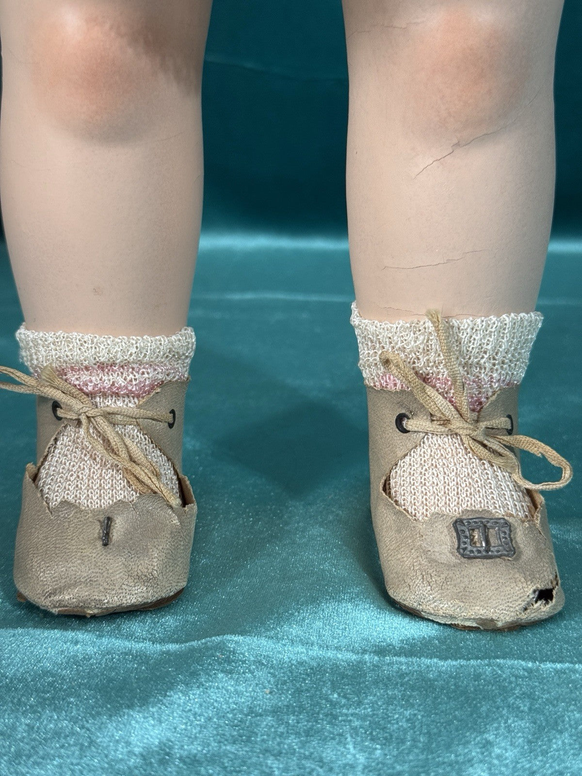 Unidentified German (?) Antique  Composition 19” Doll Sleepy Eyes