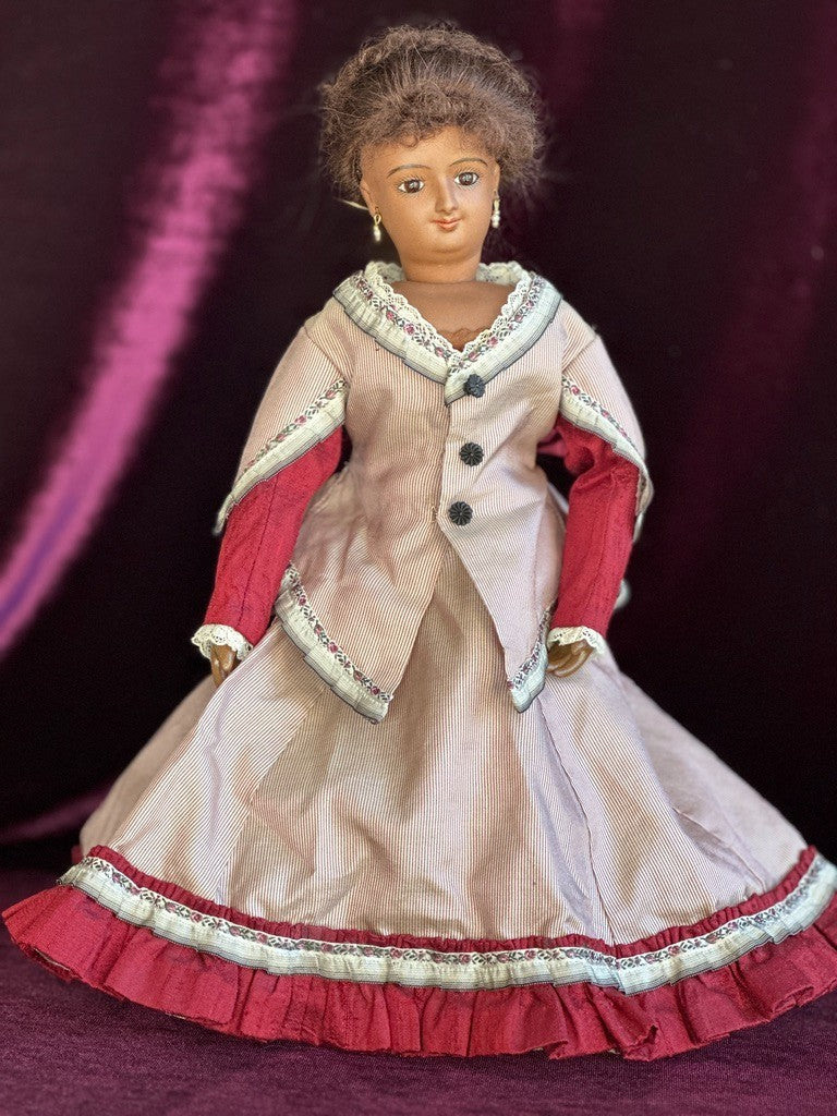 Suzanne McBrayer 12” Reproduction of Antique French Smiling Bru Fashion Doll