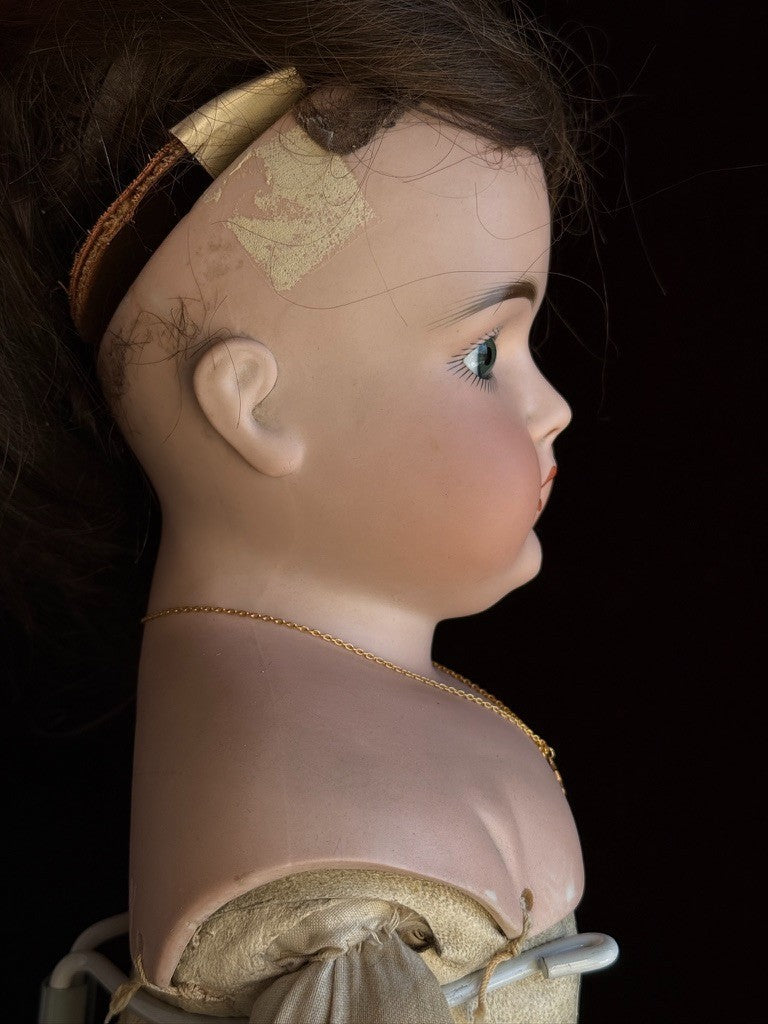 Antique German 26” Kestner Alphabet Series Bisque Shoulder Turned Head Doll