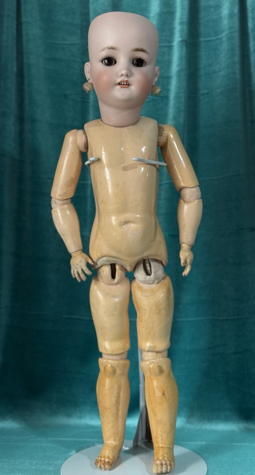 Antique German Simon Halbig  Bisque Head Composition Body 23” Doll