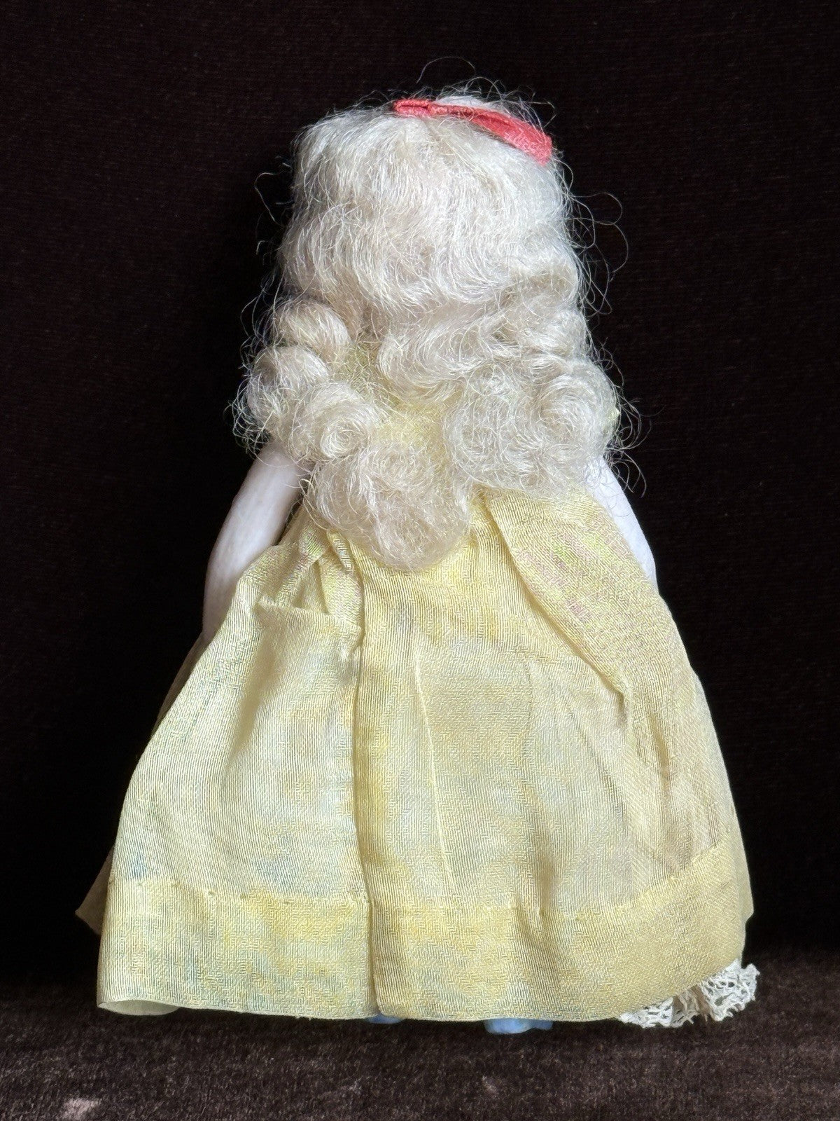 Antique German 5” All Bisque Mignonette Dollhouse Doll