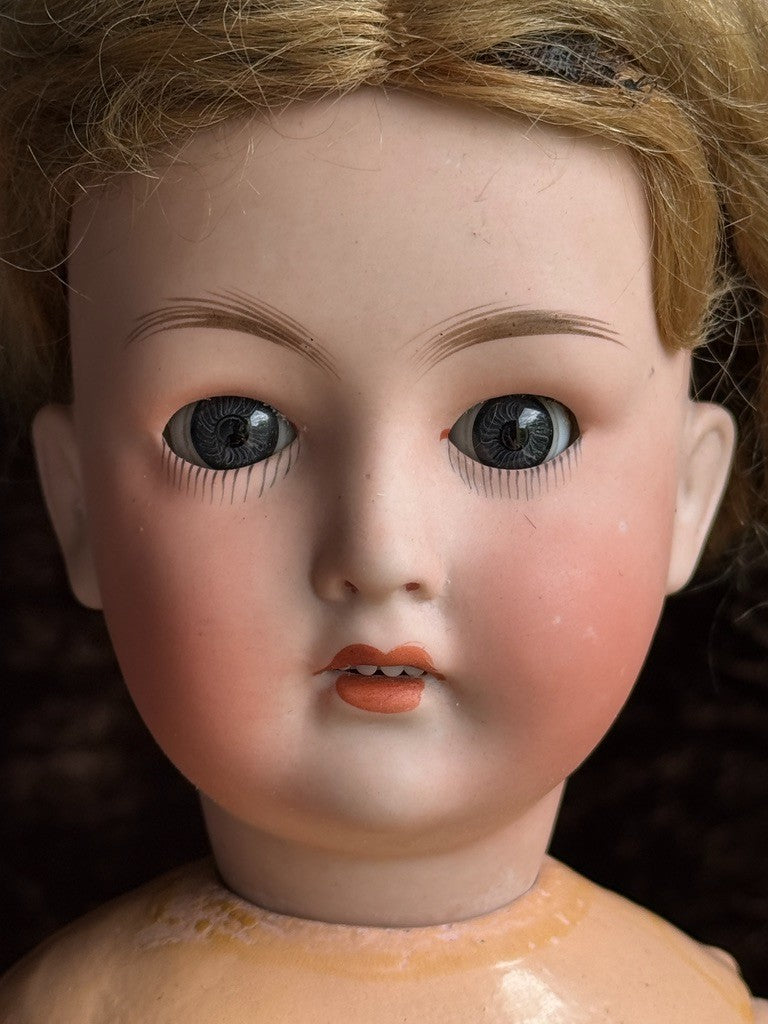 Antique German 18” Gebrüder Ohlhaver Revalo 10727 Bisque Head Doll