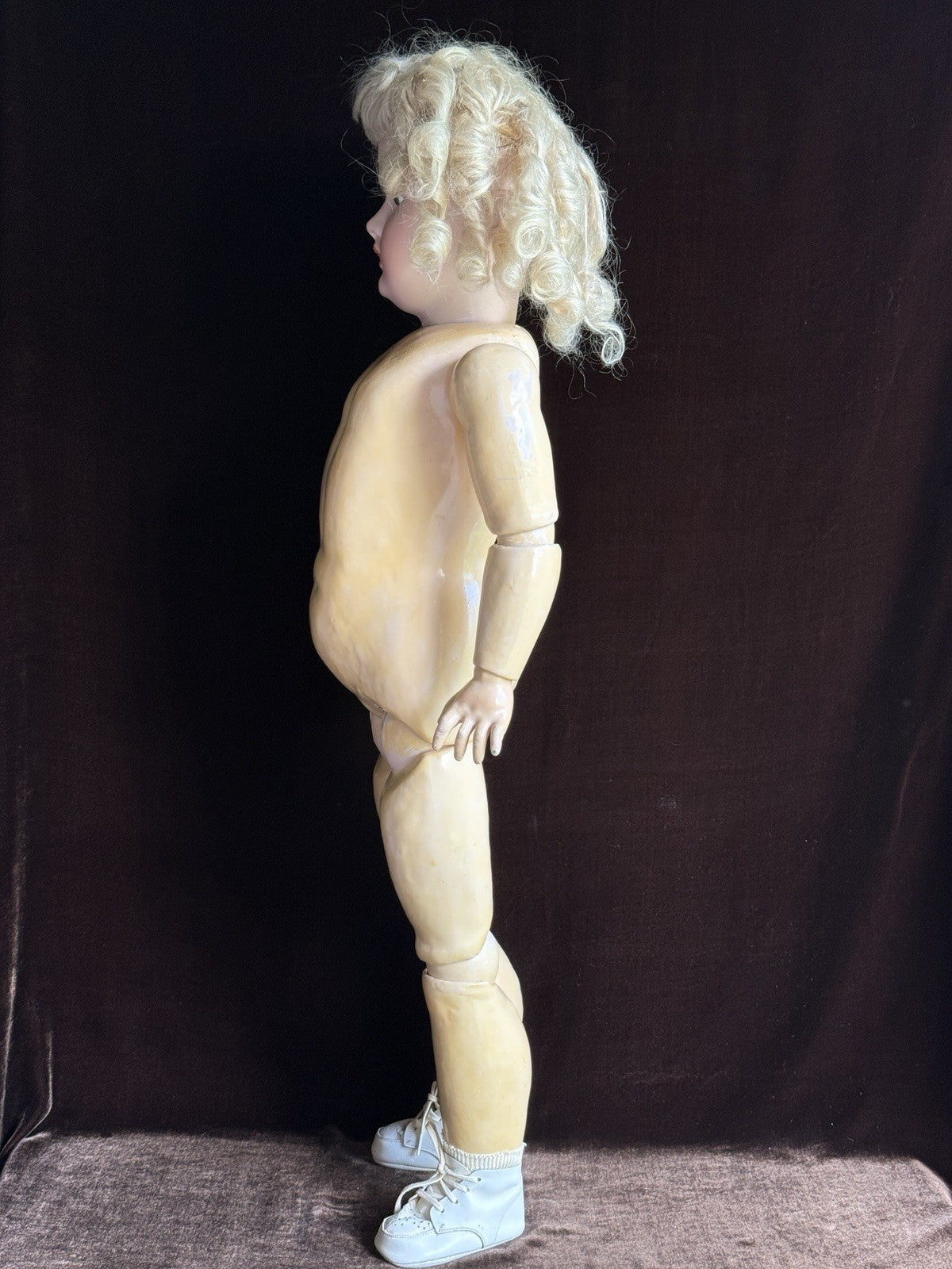 Large Antique German 31” Simon Halbig Dep 1079 Bisque Head Doll