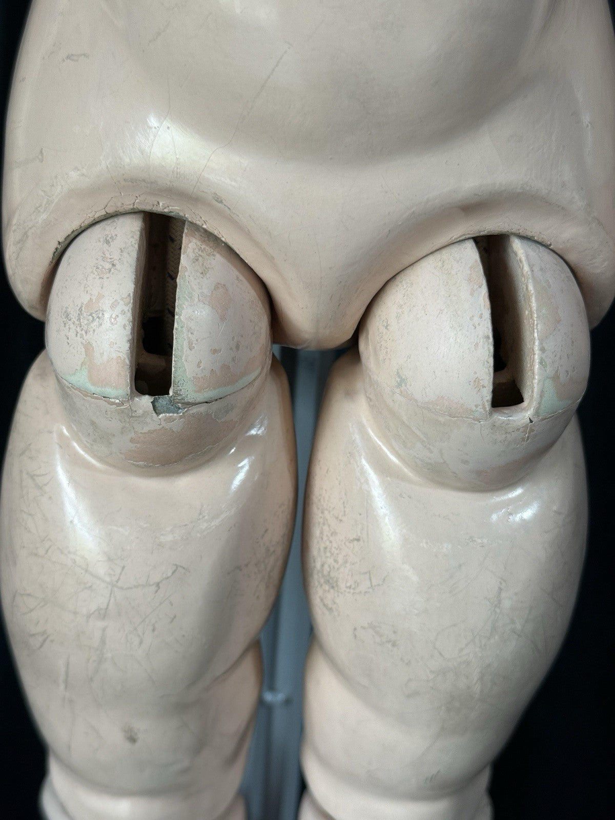 Antique German 30” Walkure Doll Bisque Head Composition Body
