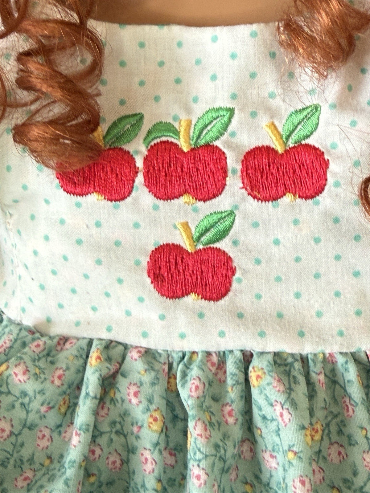 Porcelain 28” Doll “Cutie Fruities-Apple” by Monika Levenig LE 250 Tag/COA