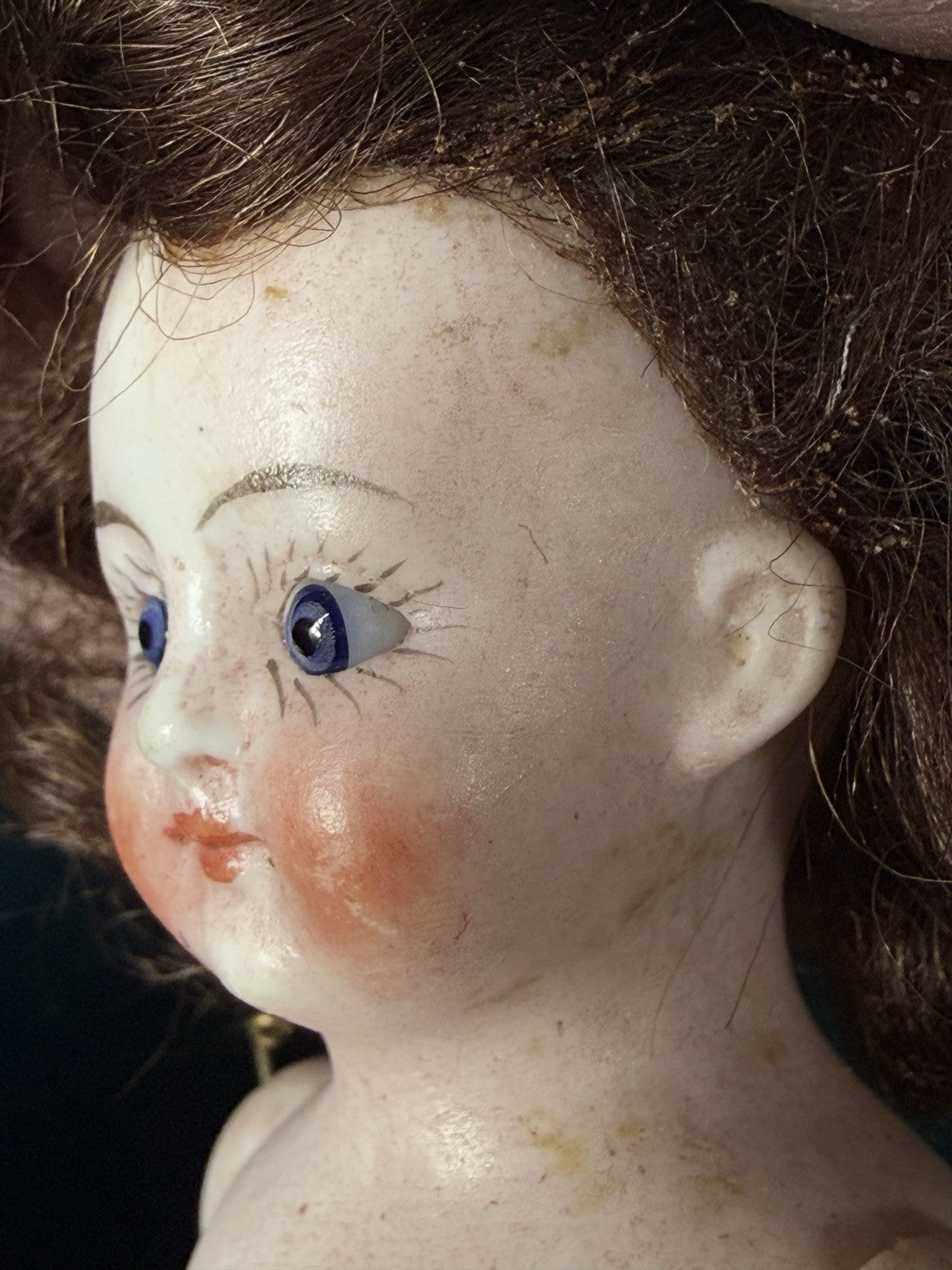 Unidentified Antique German 5” All Bisque Mignonette Dollhouse Doll Mold 5001