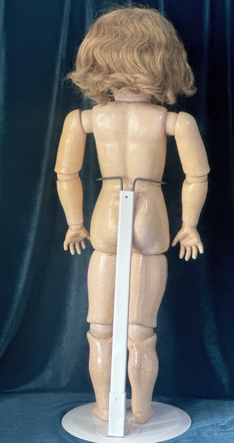 Antique German Handwerck Simon Halbig 28” Doll Bisque Head Composition Body