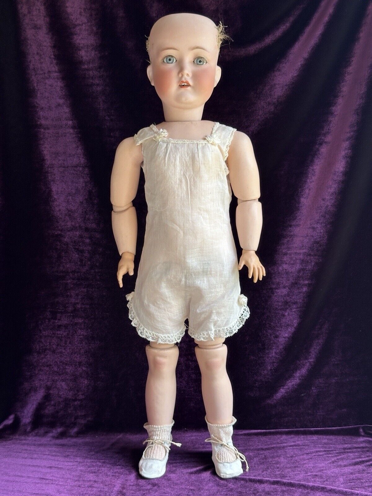 Antique German 25” Cuno Otto Dressel Mein Liebling Mold Bisque Head Doll