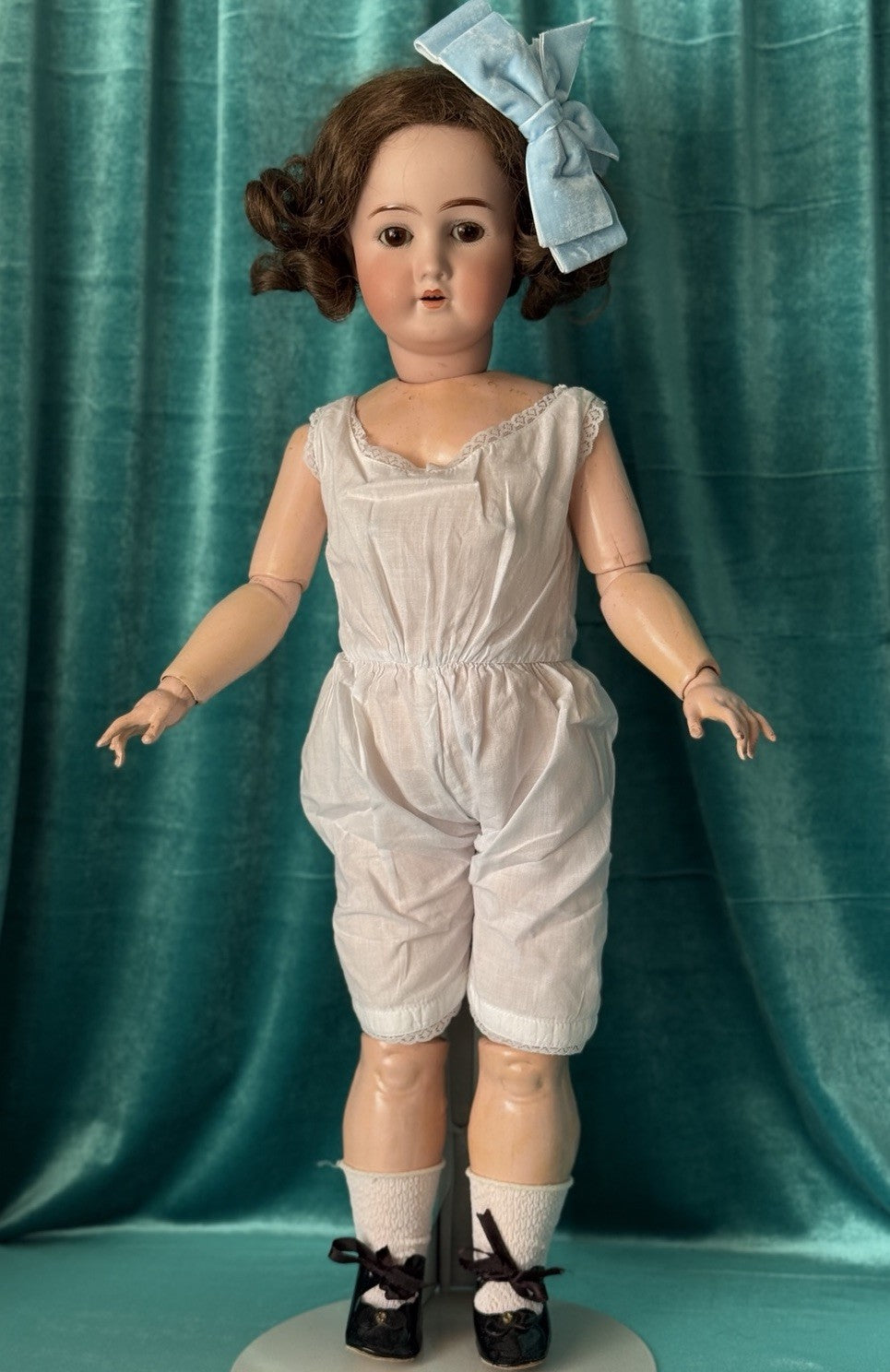 Antique German Goebel B3 22” Doll Bisque Head Composition Body