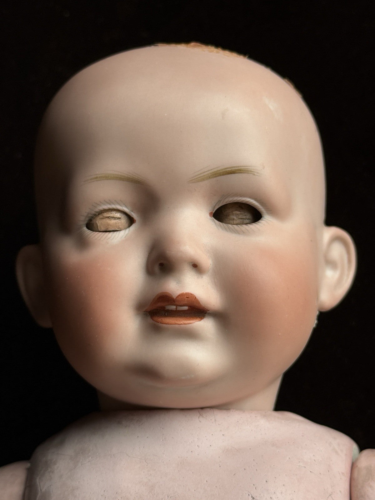 Antique German 13.5” Bahr & Proschild 585 Bisque Head Baby Doll