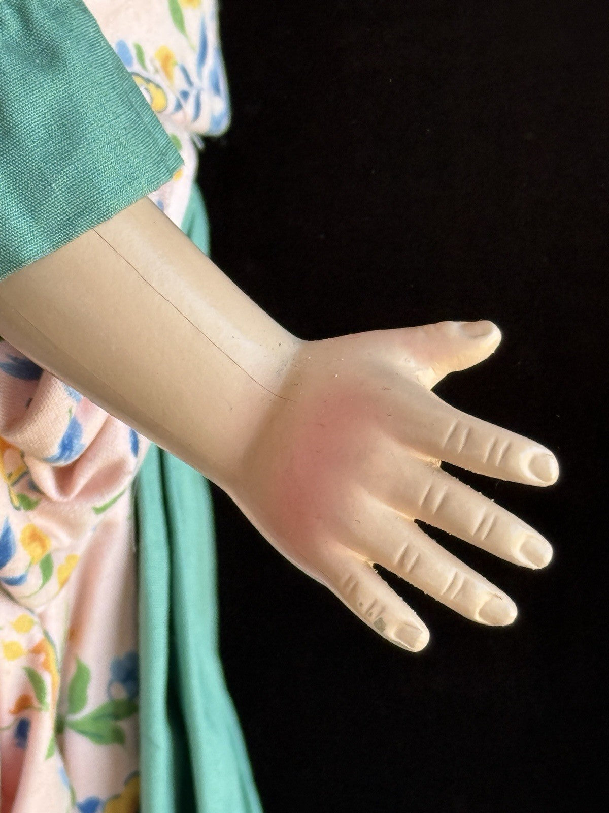 Vintage Effanbee 15.5” Composition Anne Shirley Historical Revolutionary Doll