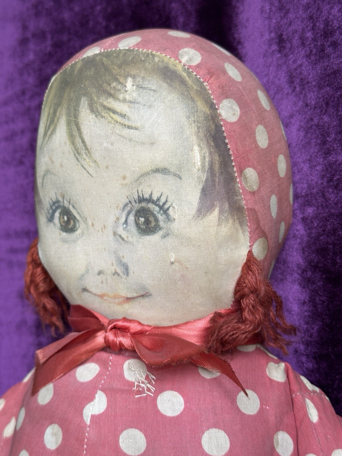 Rare Large 22” Georgene Averill Maud Tousey Fangel Cloth Doll