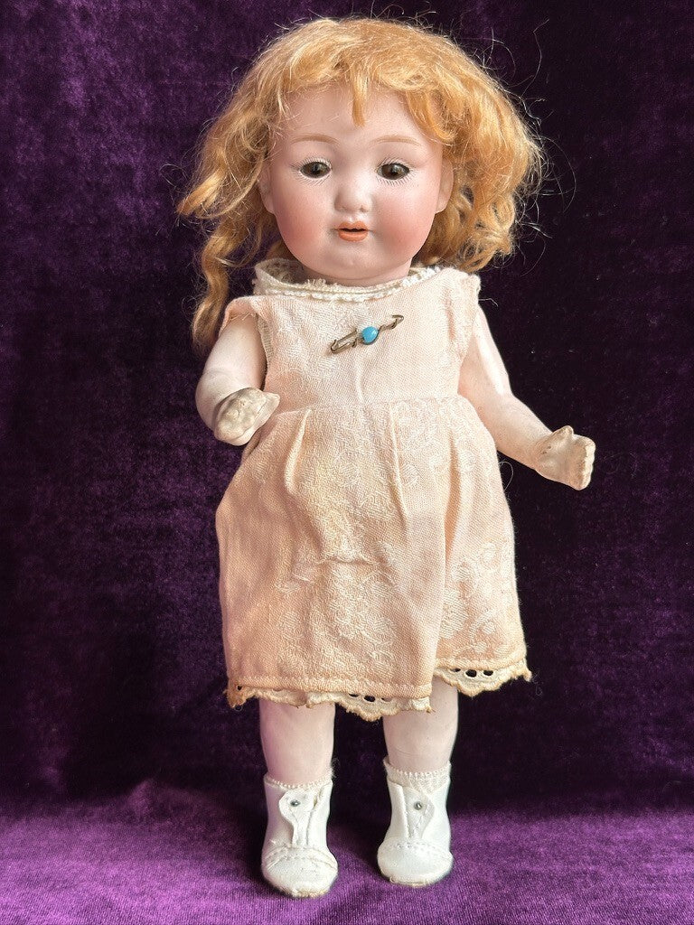 Antique German 9.5” Armand Marseille 975 Bisque Head Toddler Doll