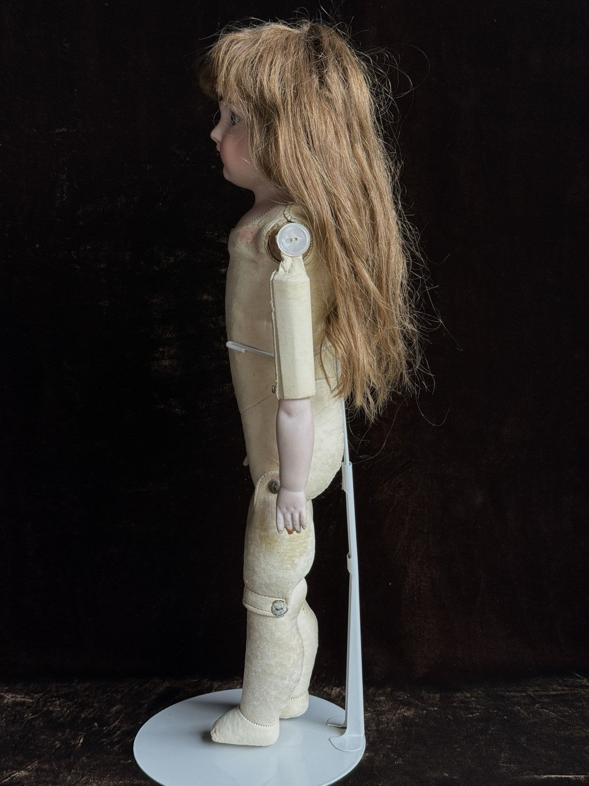 Antique German 20.5” Kestner 154 Bisque Shoulder Head Doll