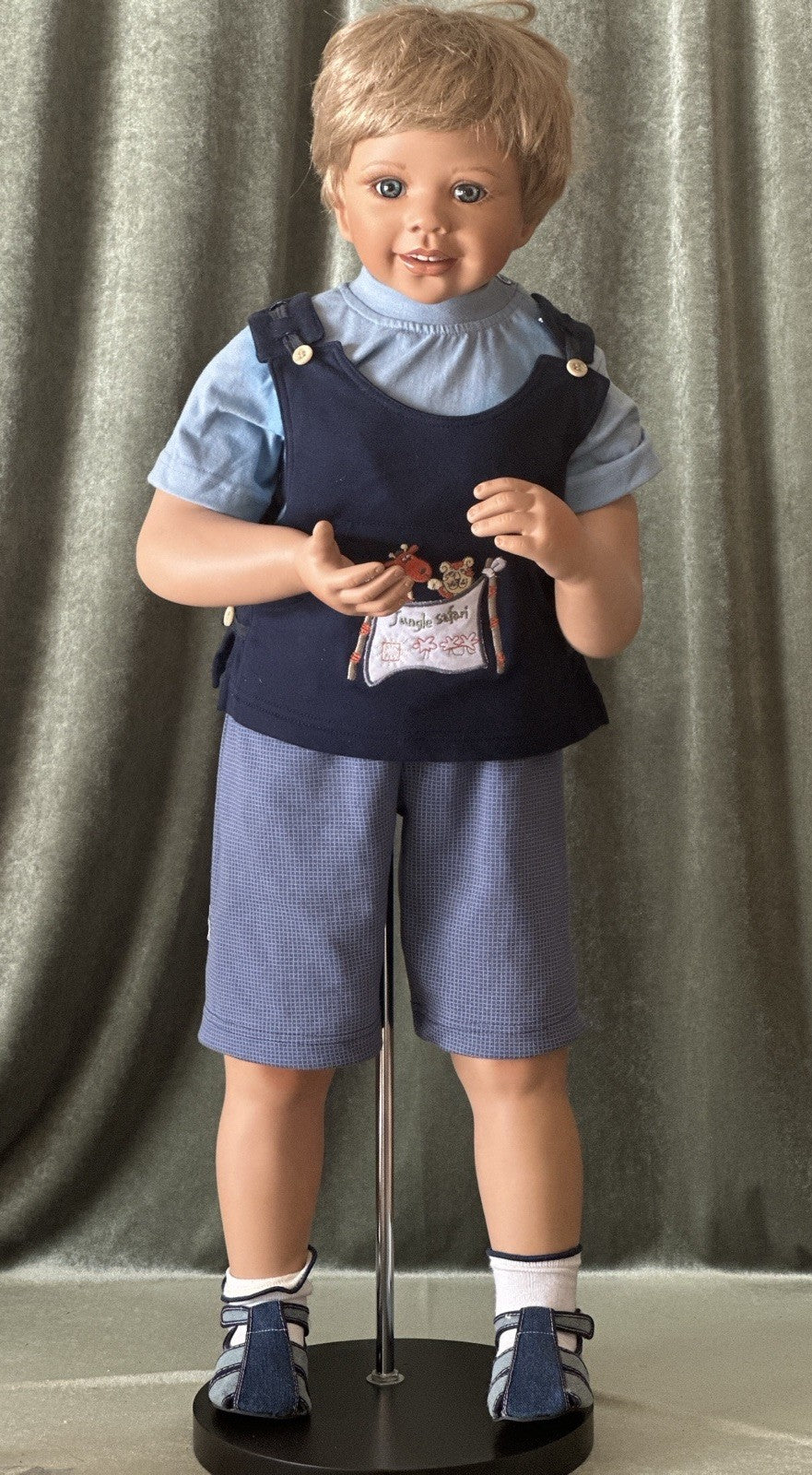 Artist Porcelain 33” Doll “Marcel” by Monika Levenig LE 200 Tag/COA