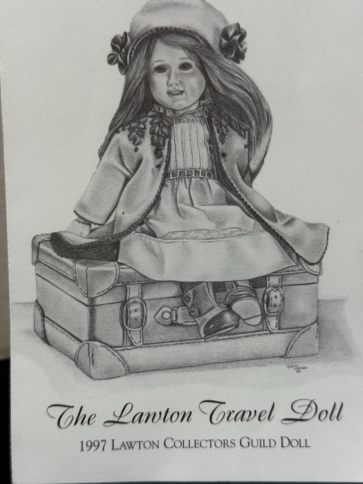 MIB Wendy Lawton 1997 “The Lawton Travel Doll” Wooden and Porcelain 9” Doll