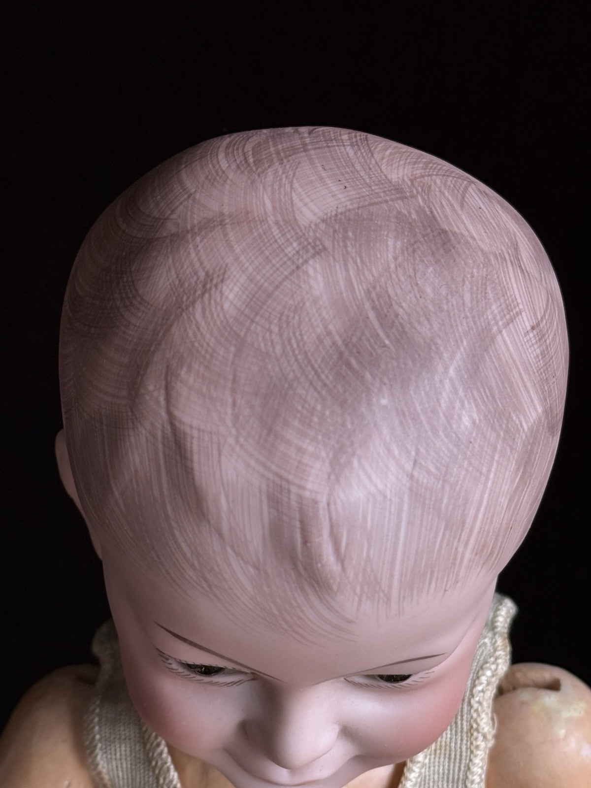Antique French 20” SFBJ 227 Bisque Head Smiling Boy Character Doll
