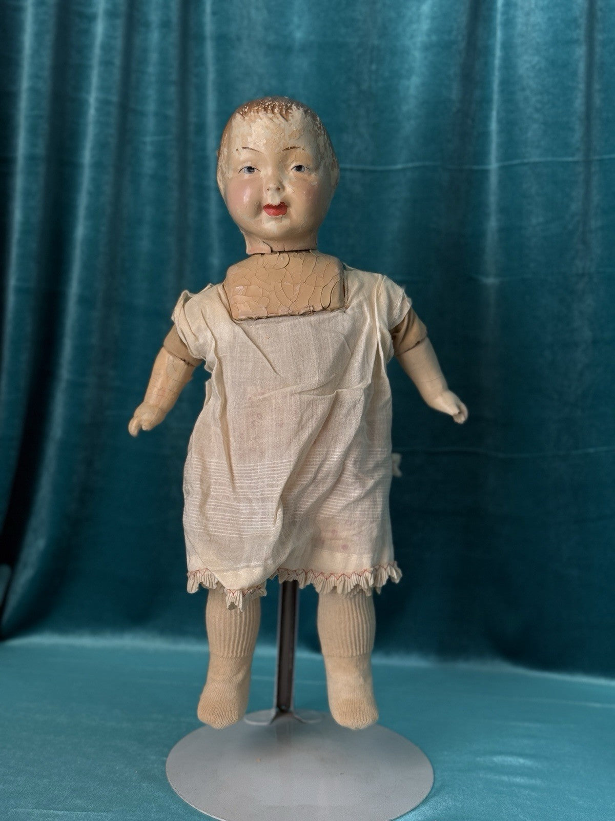 Rare Antique 1920’s Famlee Composition Doll Set By Berwick Doll Company