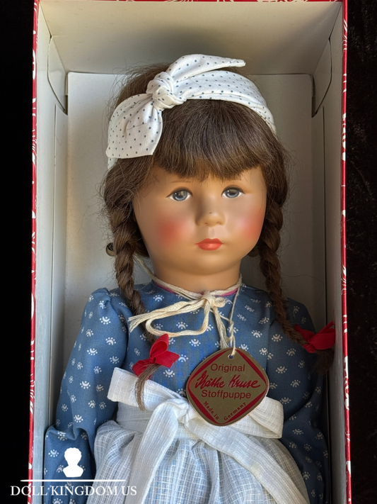 Vintage Collectible 18.5” Kathe Kruse 35 H Cloth Girl Doll New In Box