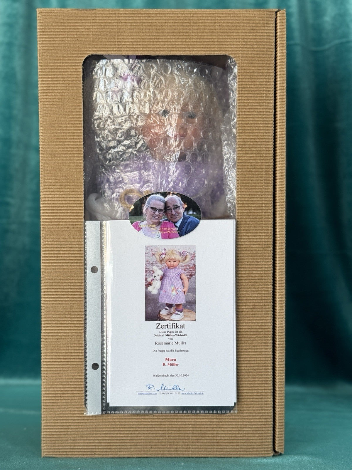 MIB Artist Wichtel Muller 12” Vinyl Doll “Blooma” Box/COA/Toy