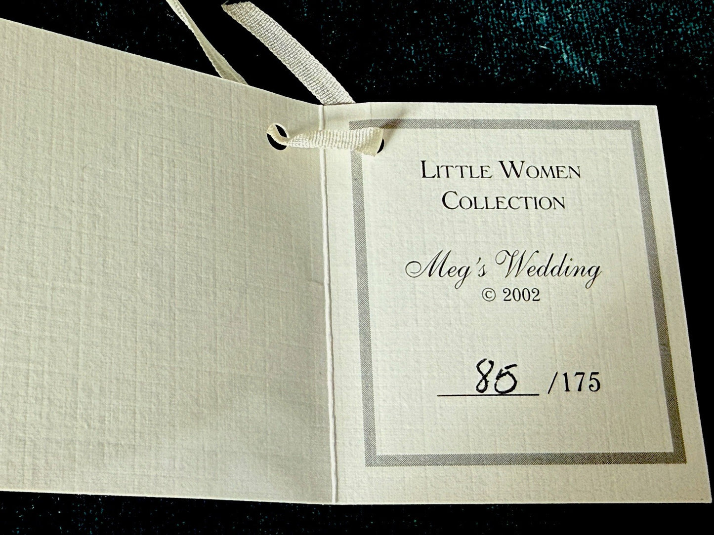 MIB Wendy Lawton “Meg’s Wedding” Wooden and Porcelain 15” Doll LE 175 COA/Tag