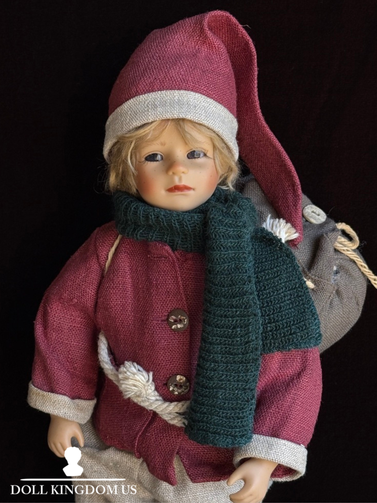 Collectible 16” Gotz Suzi Eimer Vinyl/Cloth Troll Boy Doll