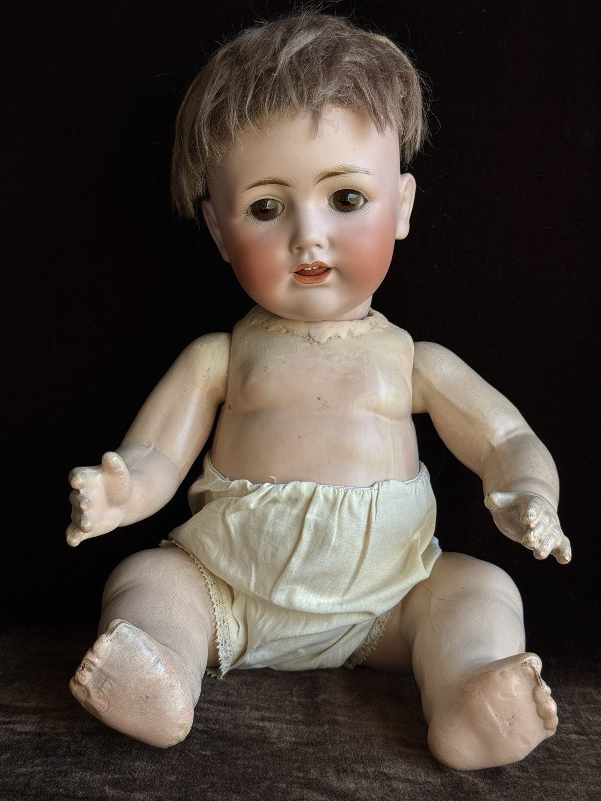 Antique German 16” Kestner JDK 257 Bisque Head Baby Doll