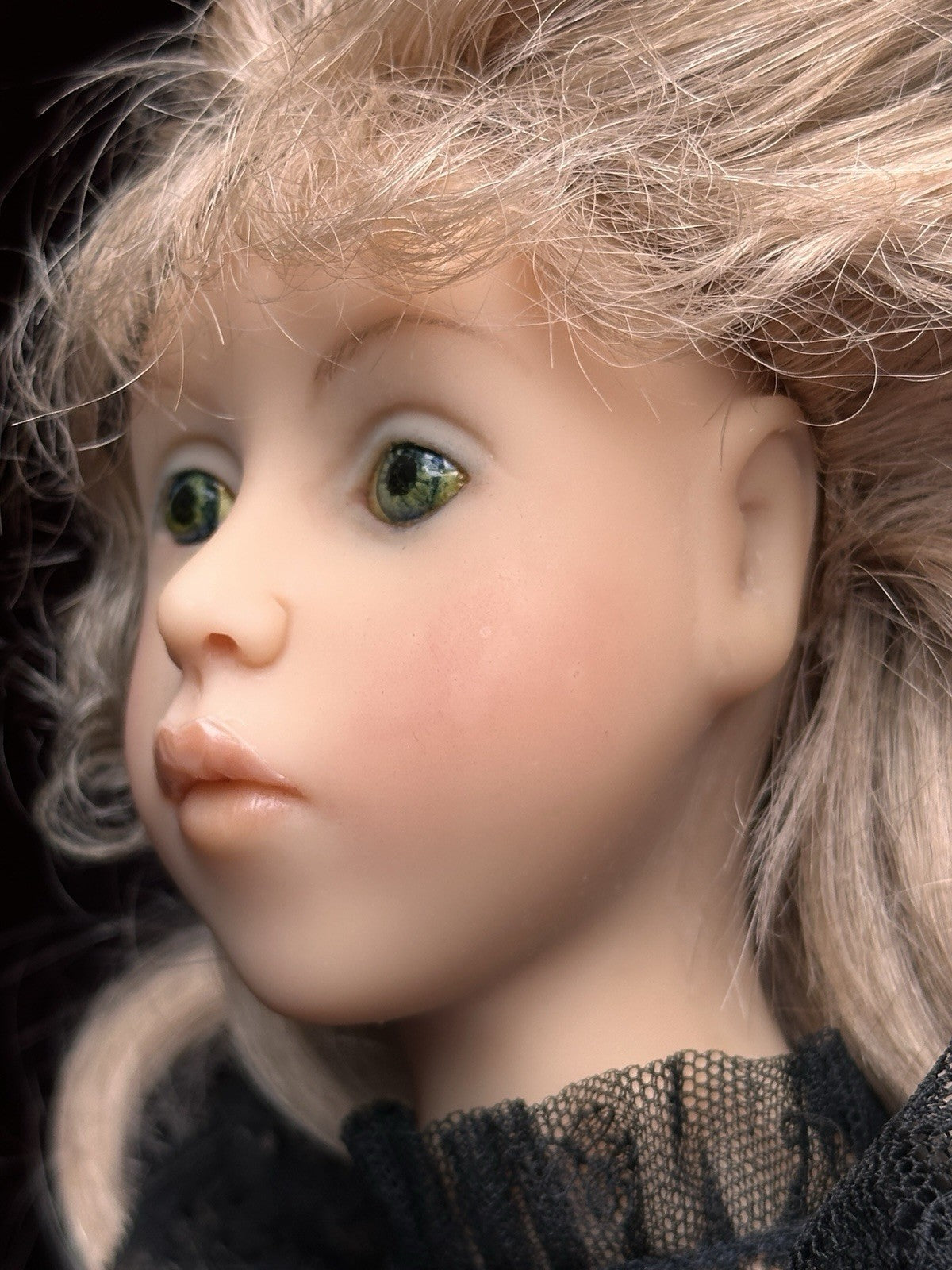 Collectible French Heloise 21.5” Resin/Cloth Doll