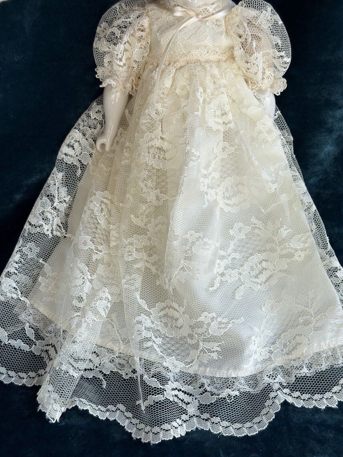 Rare 12.5” Vintage 1948 Emma Clear Signed Stuart Baby China Doll Glass Eyes