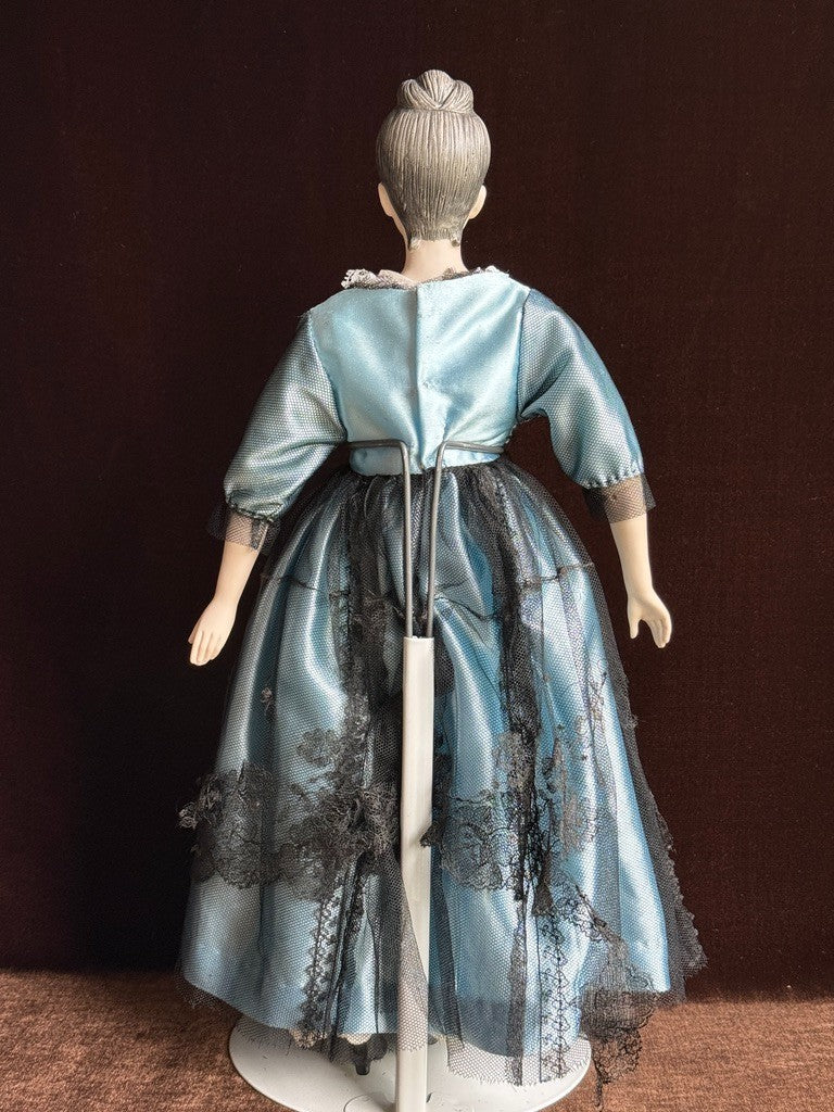 Vintage Porcelain Cloth 18.”5 Parian China Style Doll