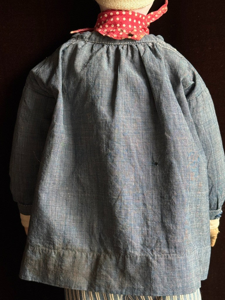 Antique French 23” Papier Mache Male Doll