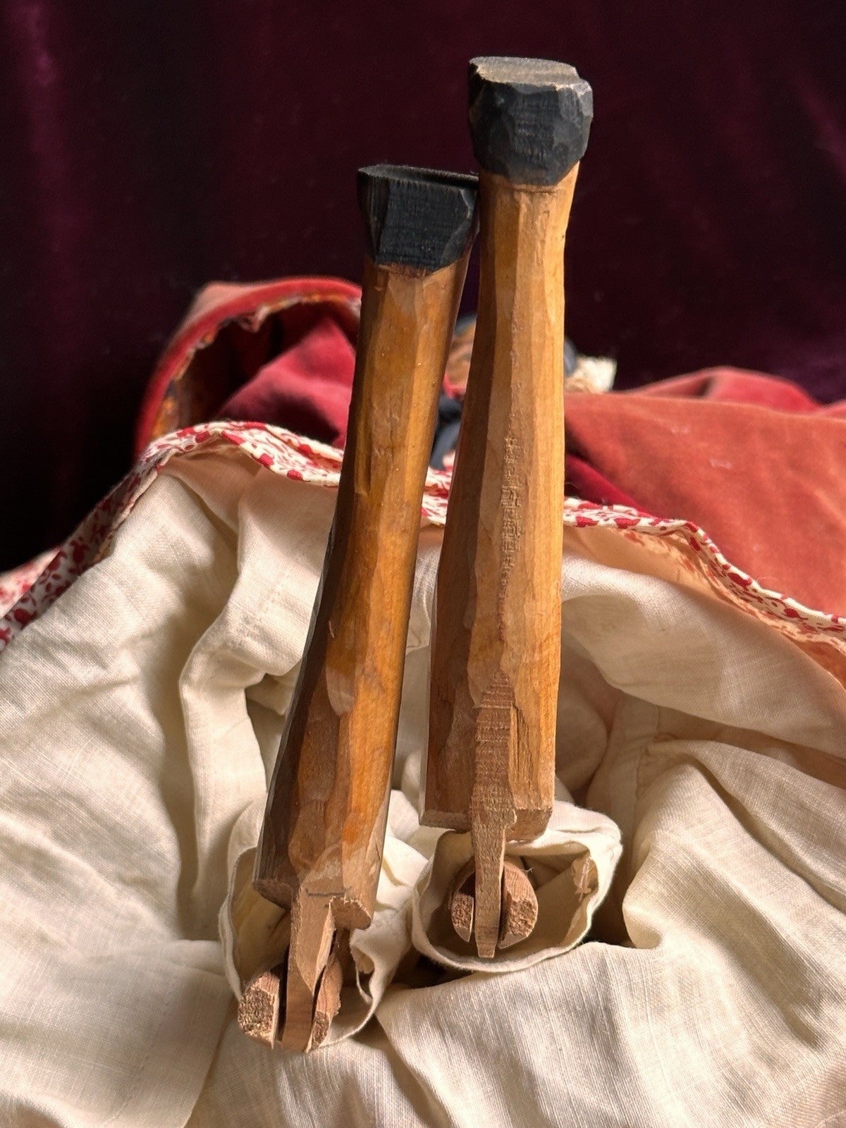 Vintage 1966 Hand-Carved 16” Peg-Jointed Grodnertal Style Wooden Peddler Doll