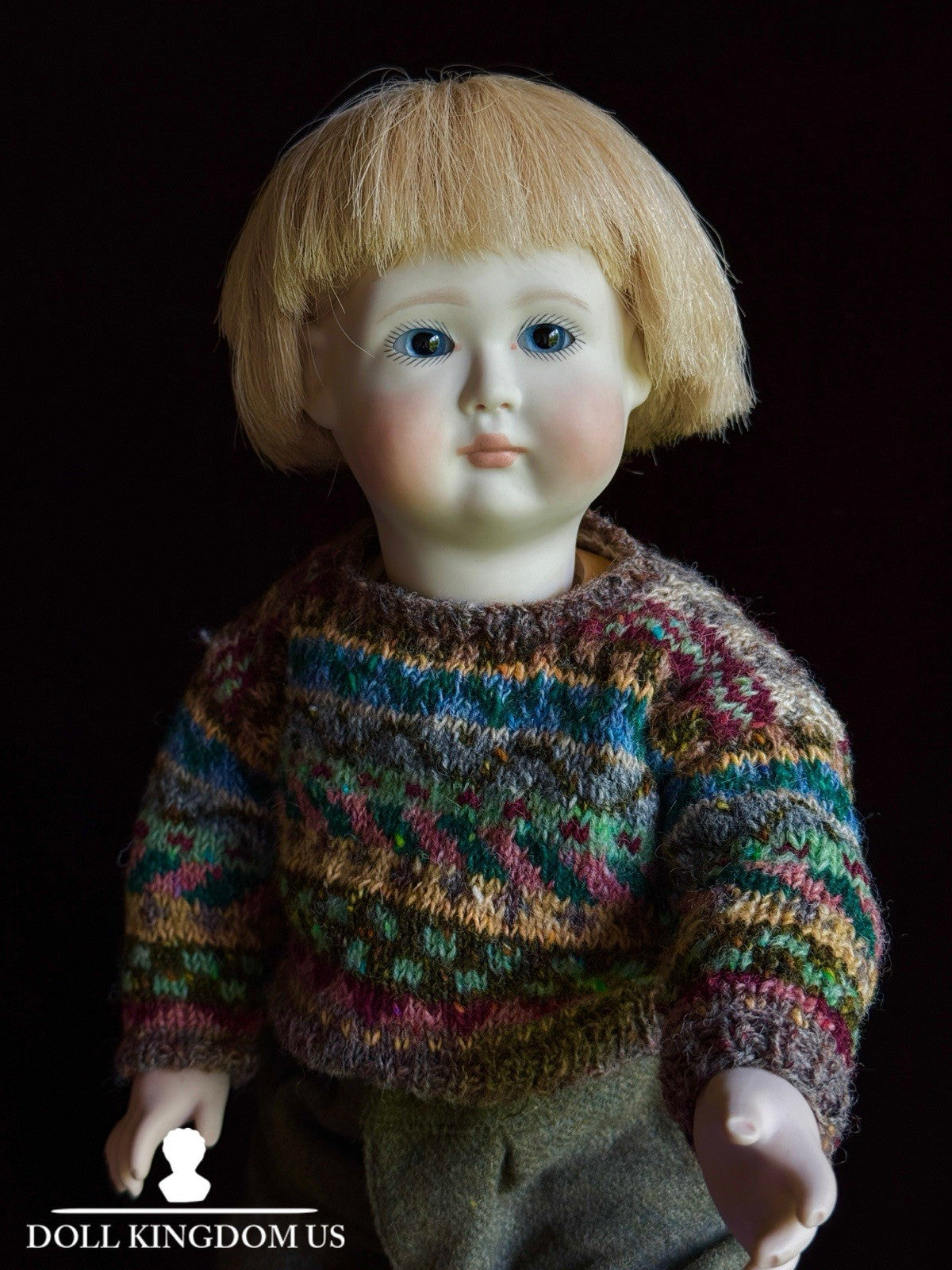 Rare Collectible 17” Wooden/Porcelain Lynne & Michael Roche Freddy LE Boy Doll