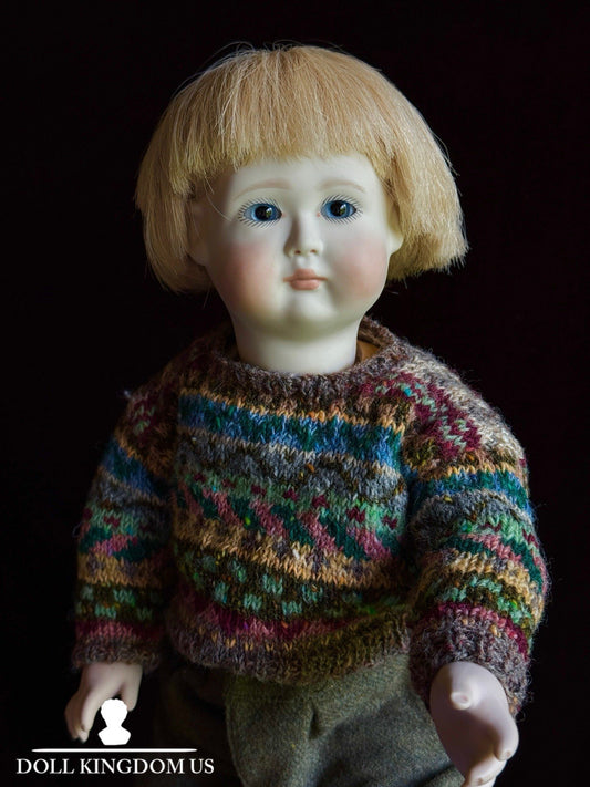 Rare Collectible 17” Wooden/Porcelain Lynne & Michael Roche Freddy LE Boy Doll