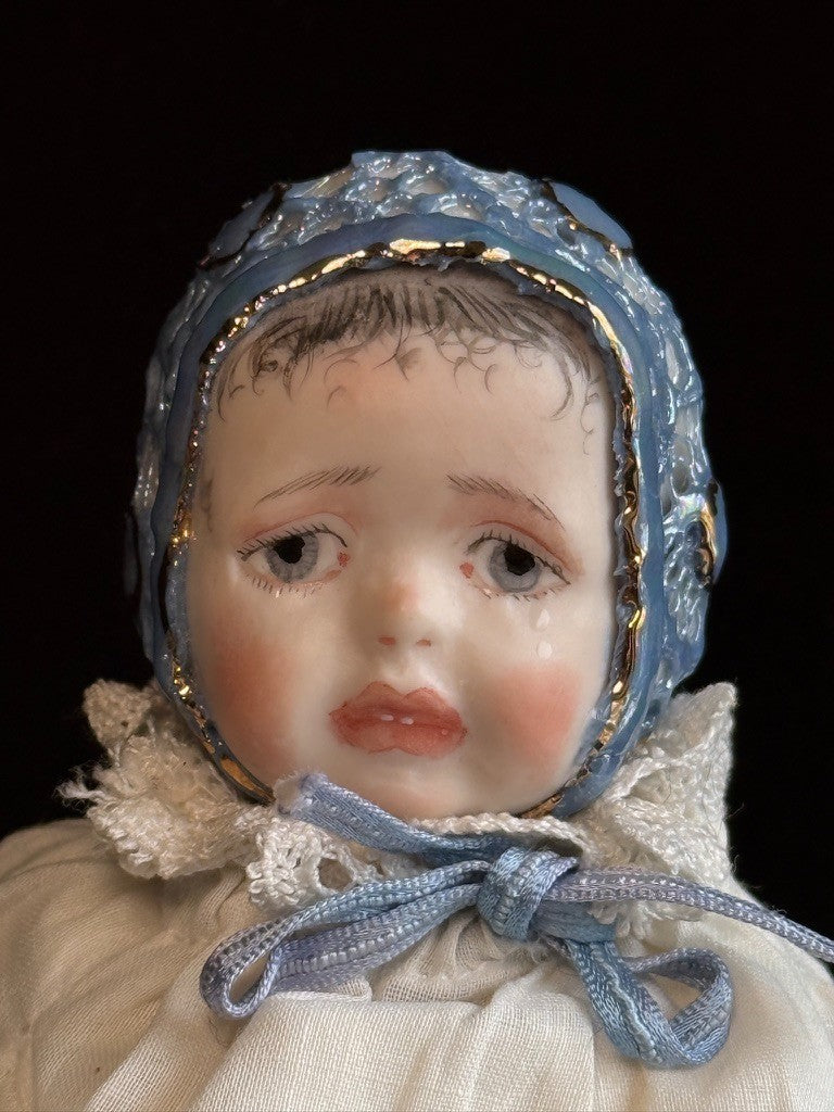 OOAK Collectible 7" Kathy Redmond Porcelain Prince (?) Baby Doll