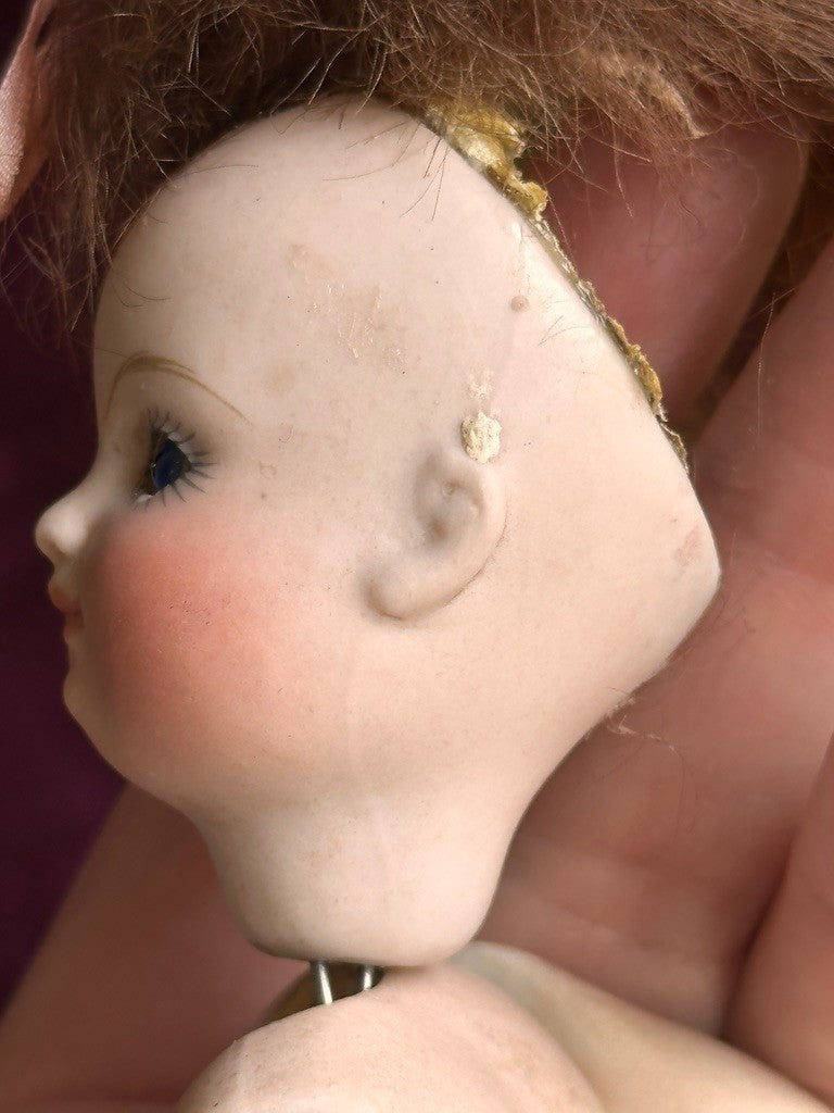 Rare Antique German Kestner 6" Barefoot All-Bisque Miniature Close Mouth Doll